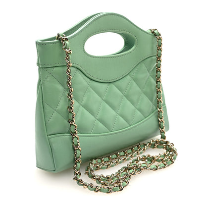 Nano Quilted Lambskin Handbag - Green