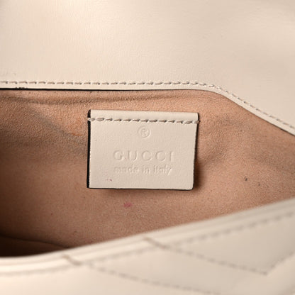 Mini Calfskin Shoulder Bag - White