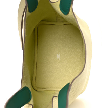 Taurillon Clemence Swift Eclat Picotin L Handbag