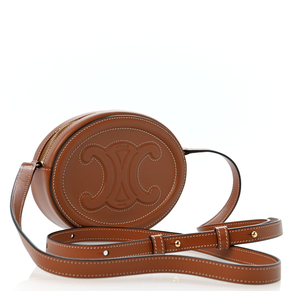 Small Calfskin Crossbody Bag - Tan
