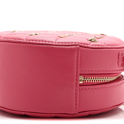 Quilted Lambskin Clutch Bag - Pink