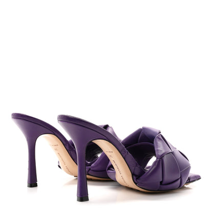 Bottega Veneta Nappa Maxi Intrecciato Lido 10.8cm Women's Sandals Unicorn