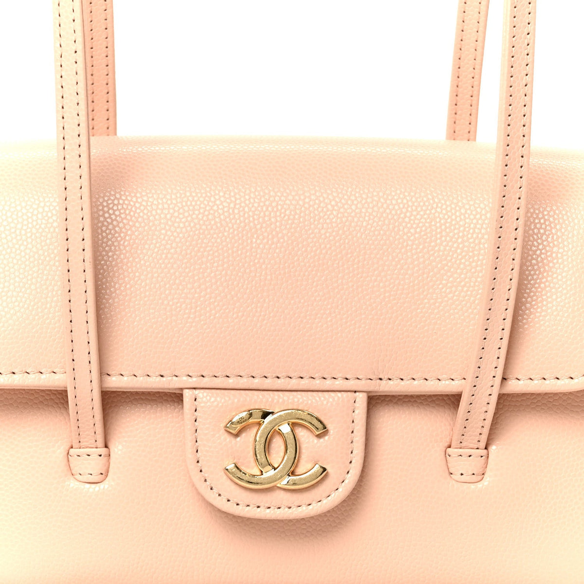 Mini Caviar Shoulder Bag - Pink