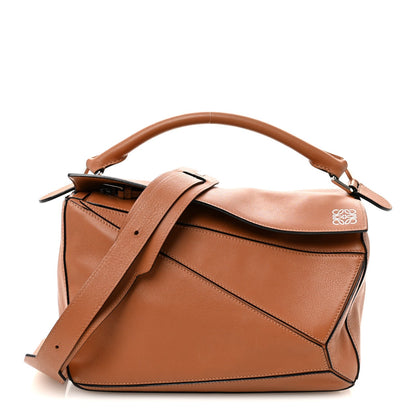 Medium Calfskin Handbag - Tan