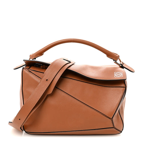Medium Calfskin Handbag - Tan
