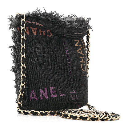 Mini Quilted Bucket Bag - Black