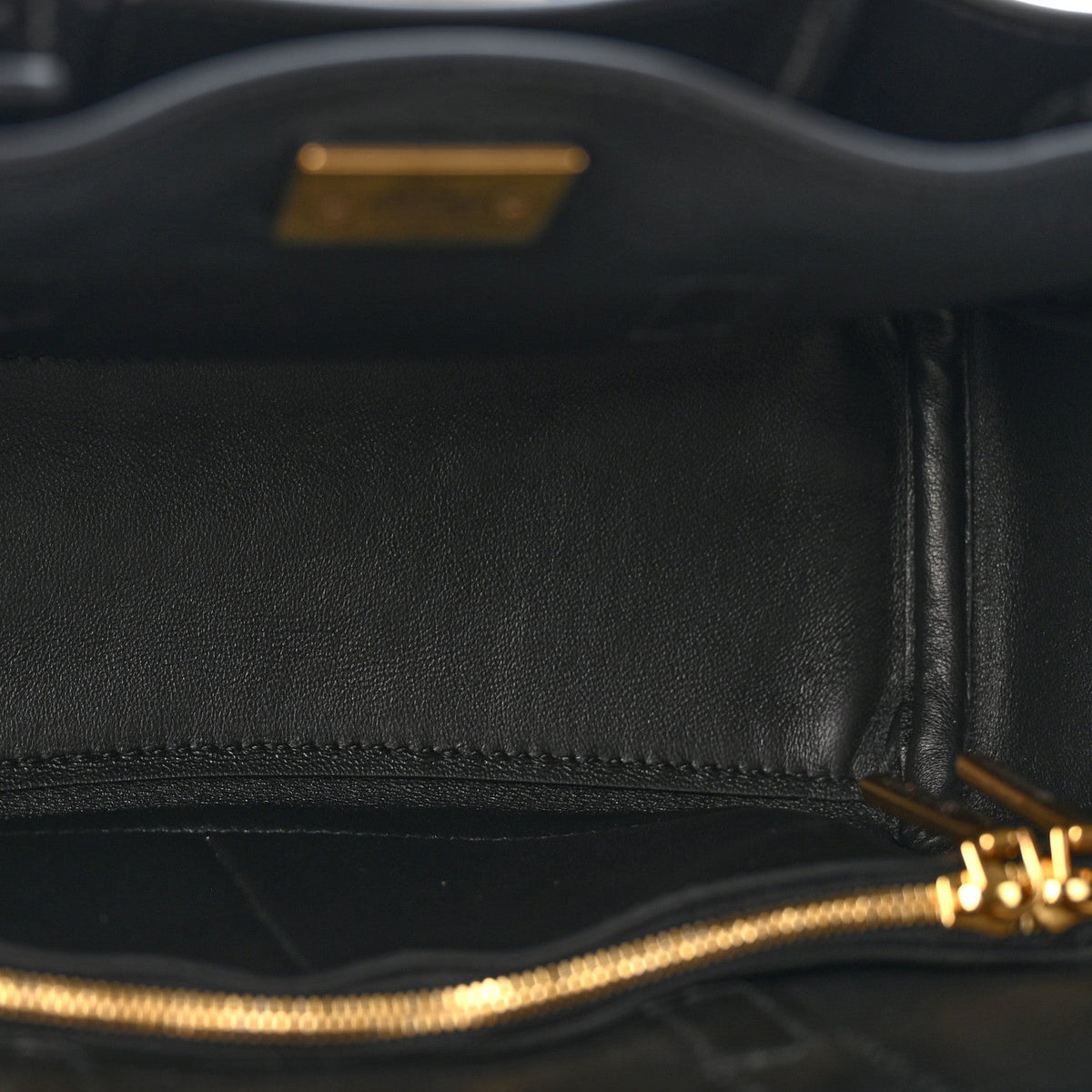 Mini Calfskin Handbag - Black