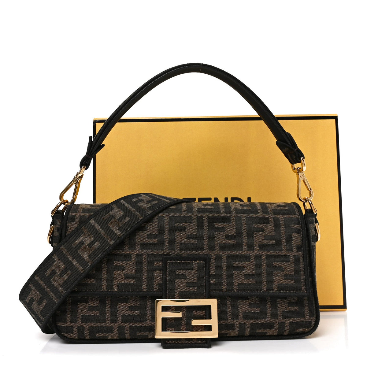 Medium Fabric Handbag - Black