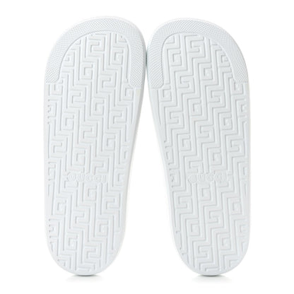 Gucci Rubber Web Men's Slide Sandals 12 White Green Red