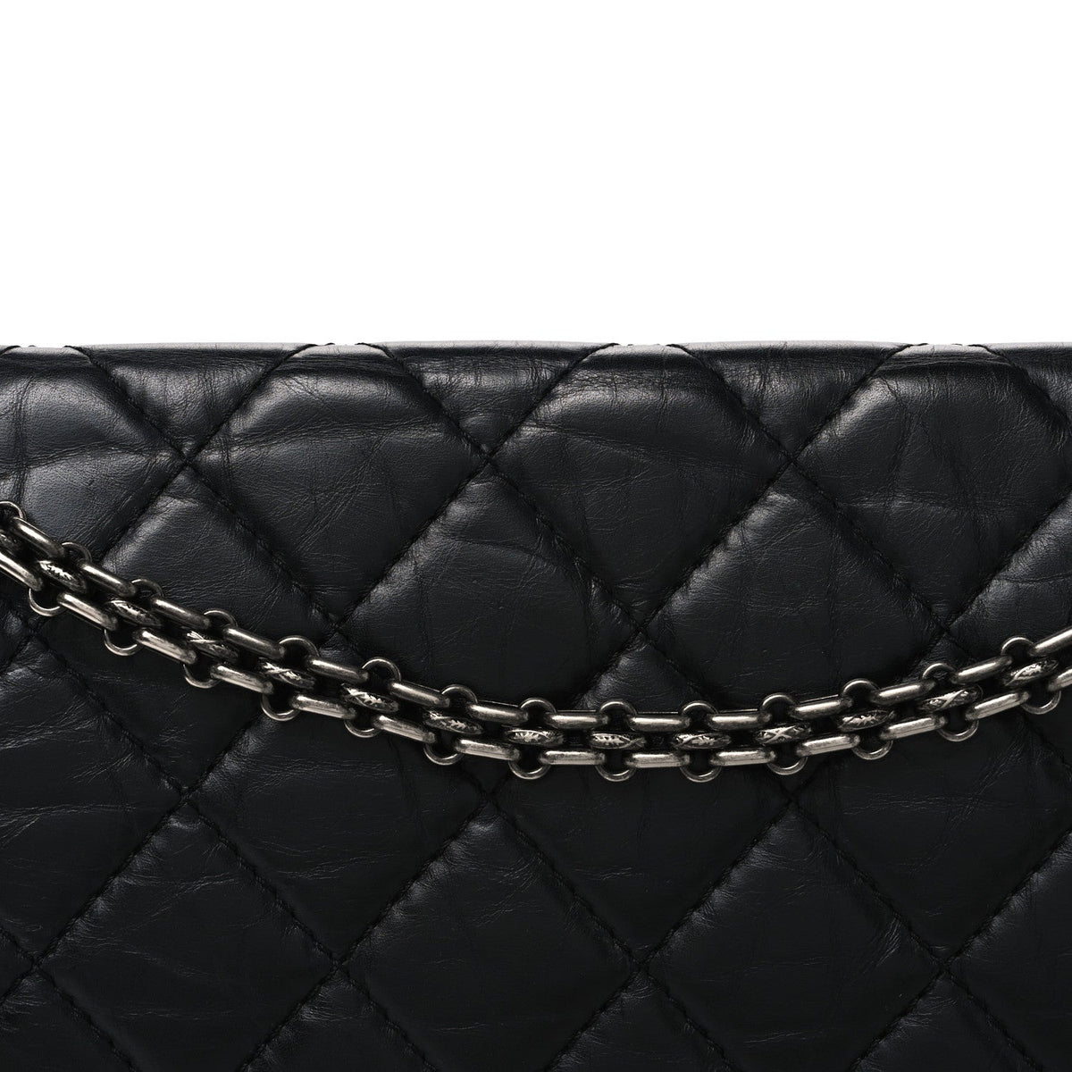 Quilted Calfskin Flap Shoulder Bag - Black