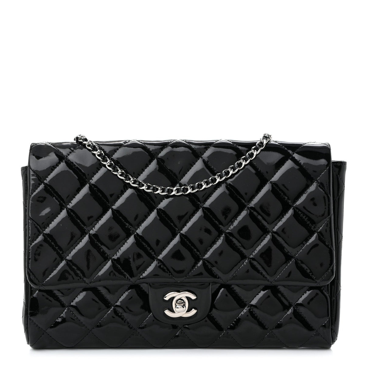 Quilted Clutch Bag - Black