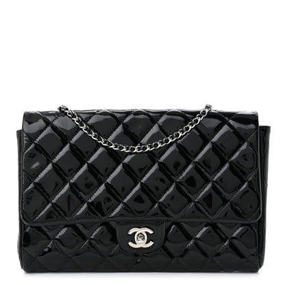 Quilted Clutch Bag - Black