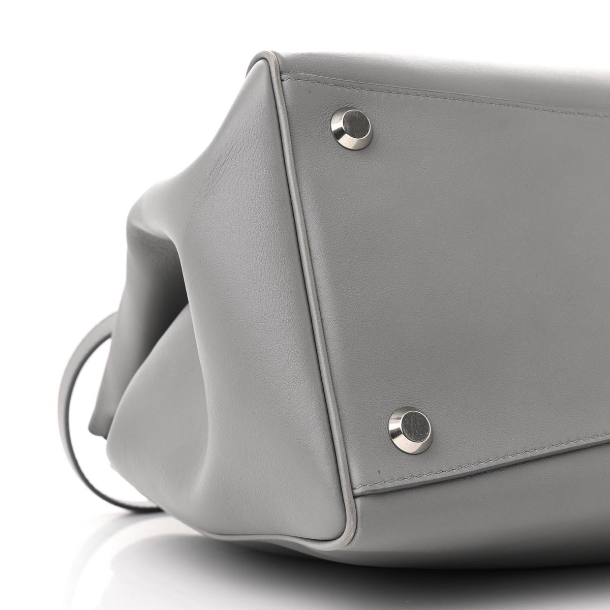 Small Calfskin Handbag - Grey