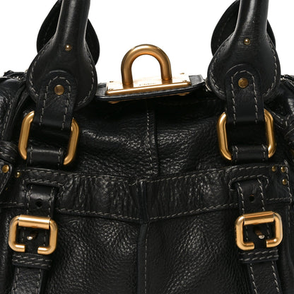 Small Calfskin Shoulder Bag - Black