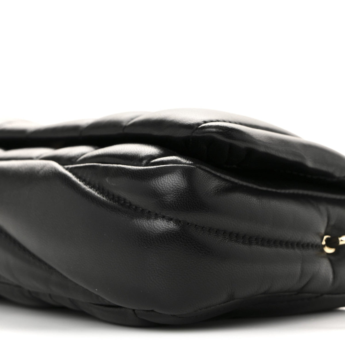 Mini Quilted Lambskin Shoulder Bag - Black