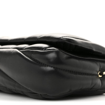 Mini Quilted Lambskin Shoulder Bag - Black