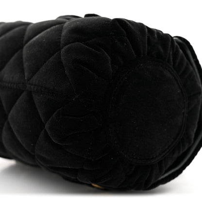 Mini Quilted Flap Shoulder Bag - Black