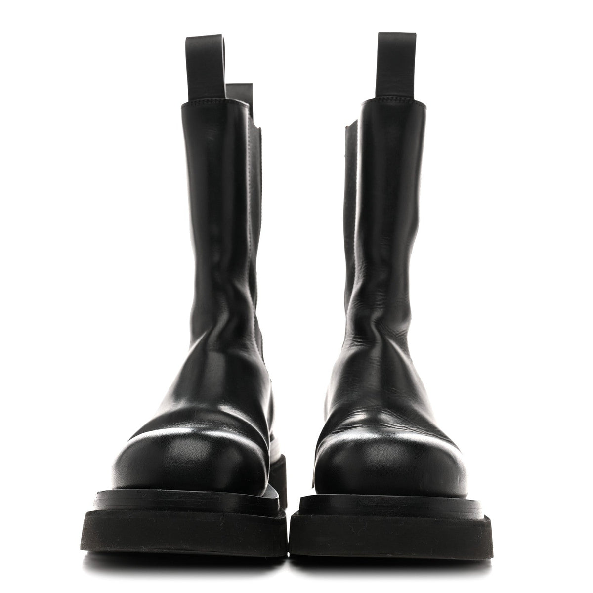 Bottega Veneta Calfskin The Lug Chelsea 55mm Women's Boots 36.5 Black