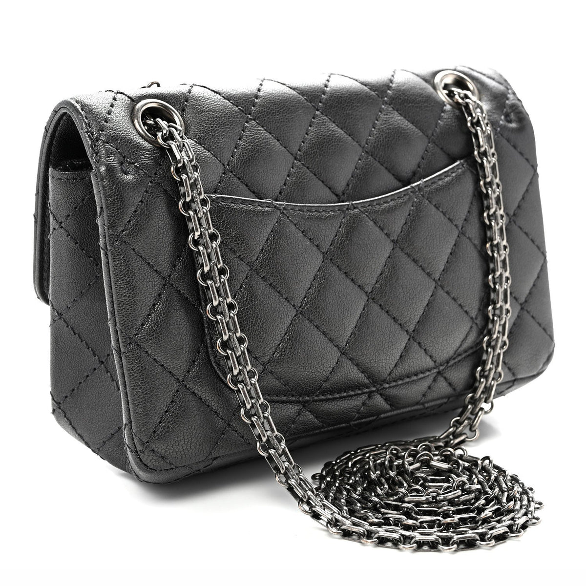 Mini Quilted Sheepskin Flap Shoulder Bag