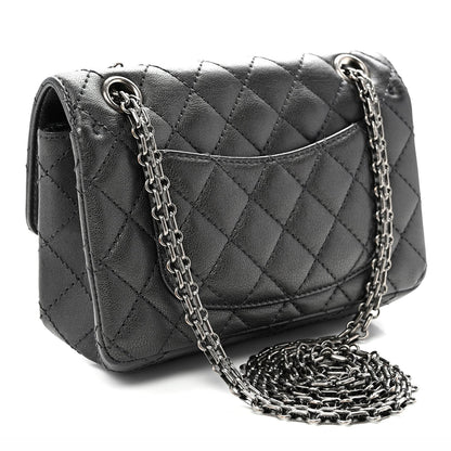 Mini Quilted Sheepskin Flap Shoulder Bag