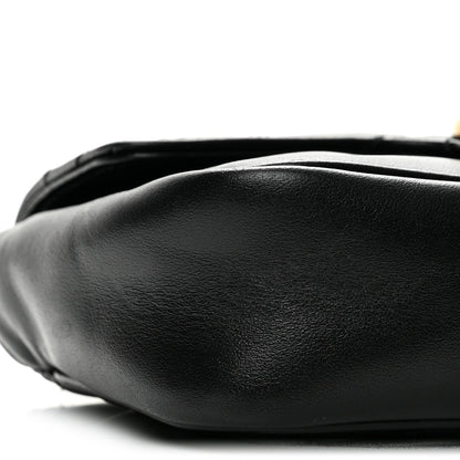 Mini Calfskin Shoulder Bag - Black