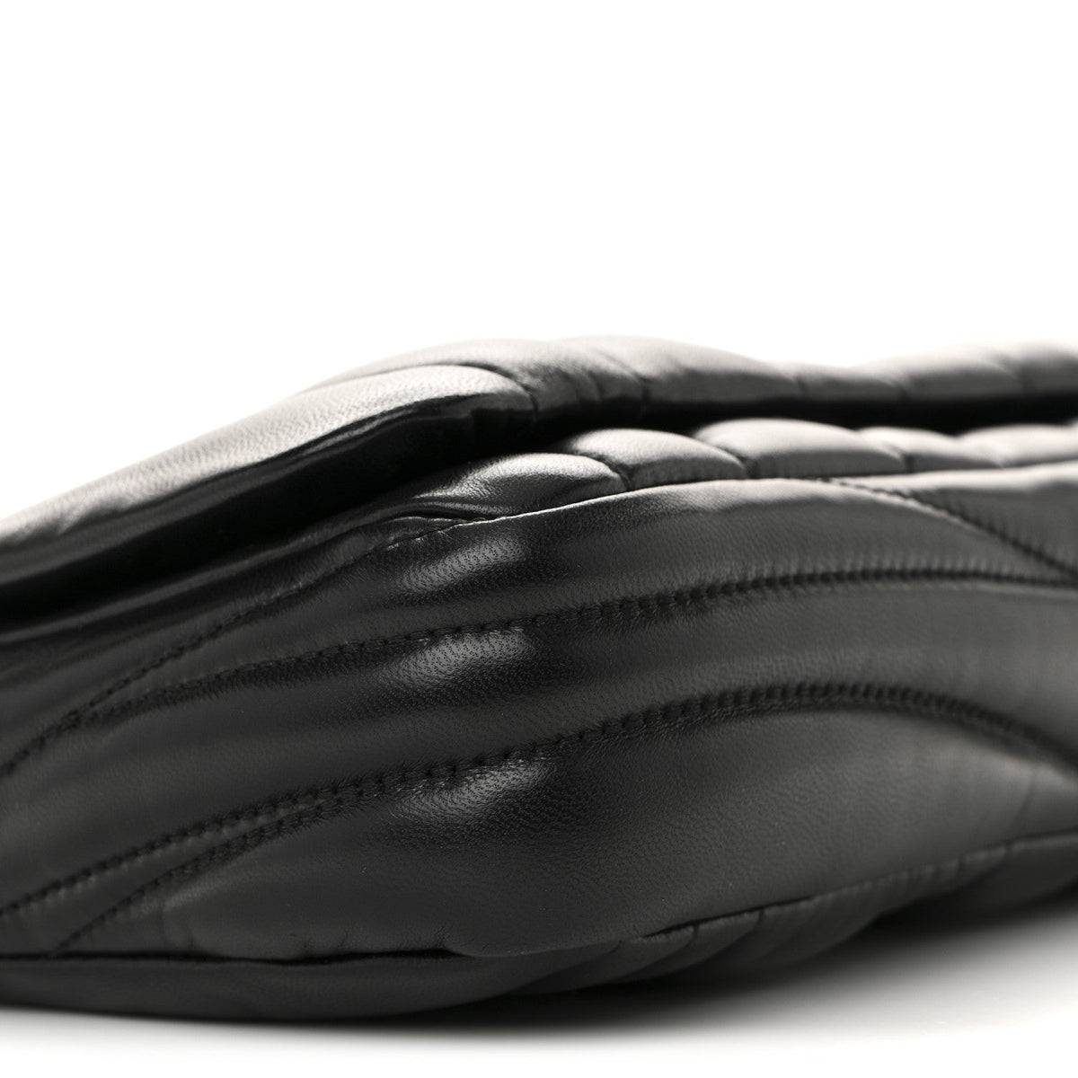 Mini Quilted Lambskin Shoulder Bag - Black