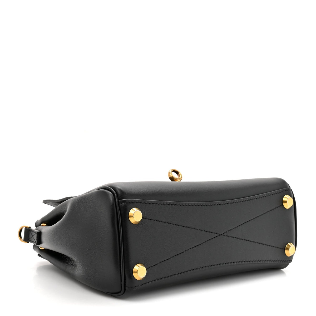 Mini Calfskin Handbag - Black