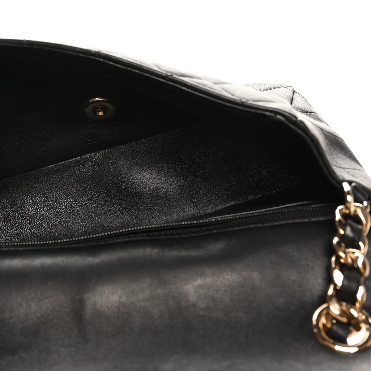 Mini Quilted Lambskin Flap Shoulder Bag - Tan