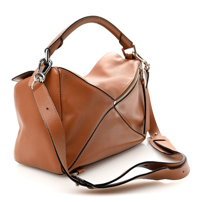 Medium Calfskin Handbag - Tan