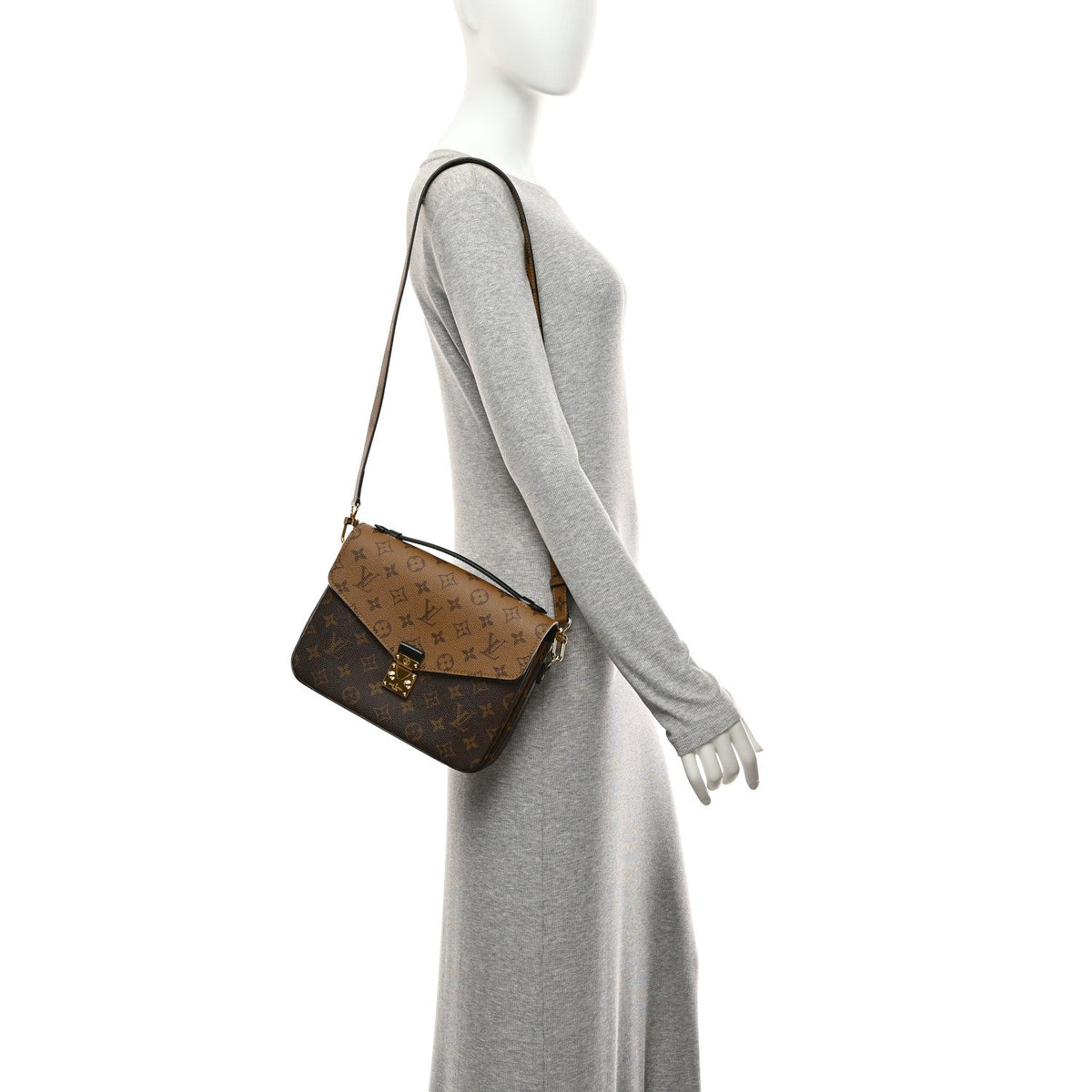 Reverse Monogram Pochette Metis Handbag