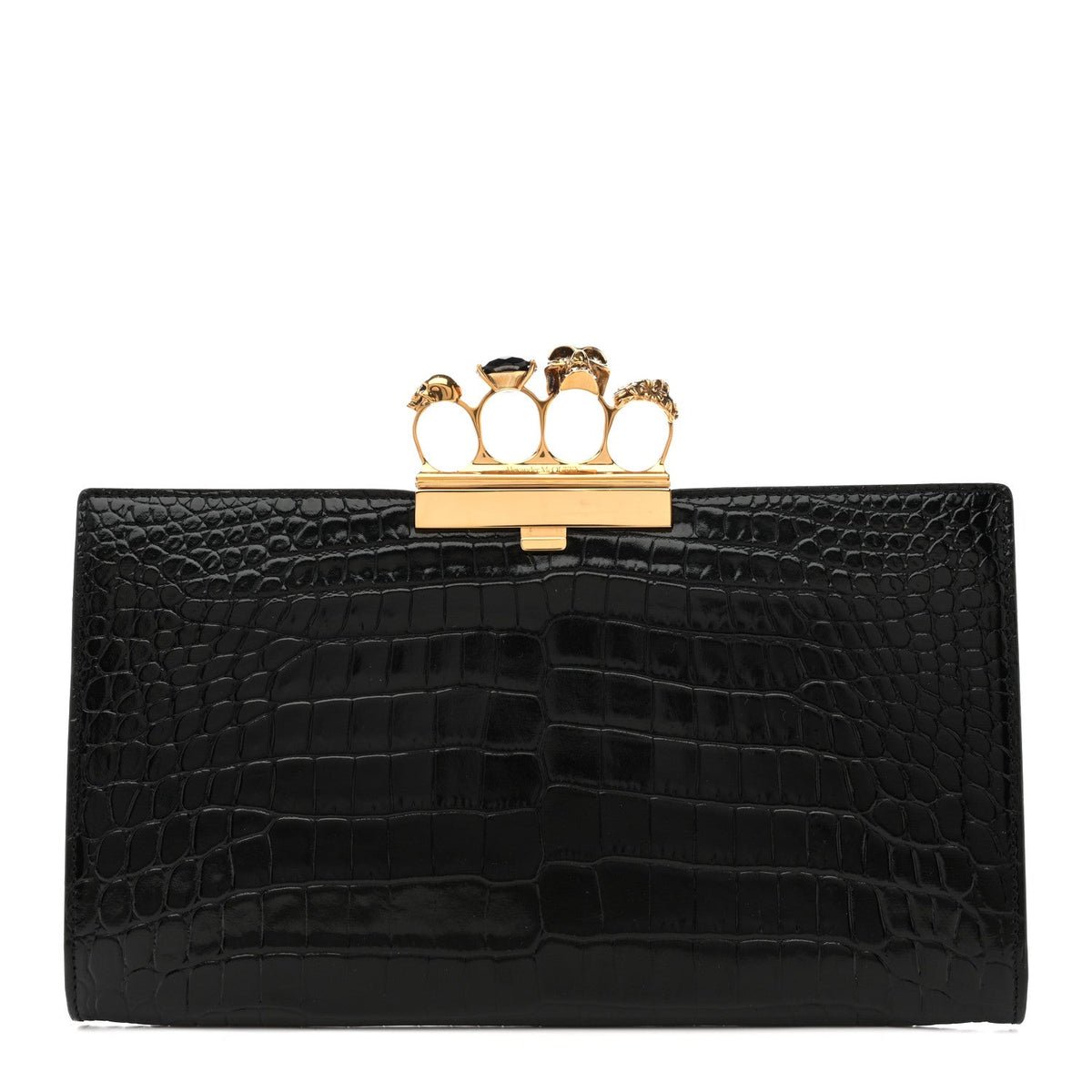 Calfskin Clutch Bag - Black