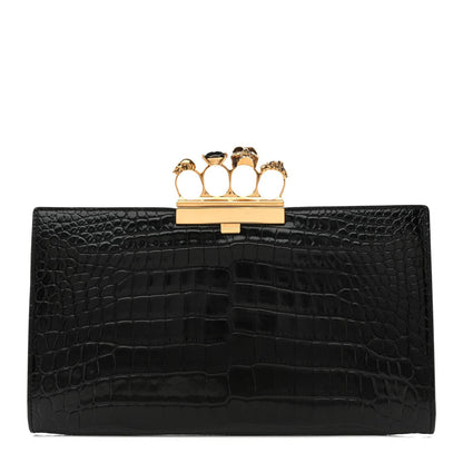 Calfskin Clutch Bag - Black