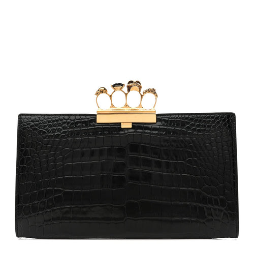 Calfskin Clutch Bag - Black