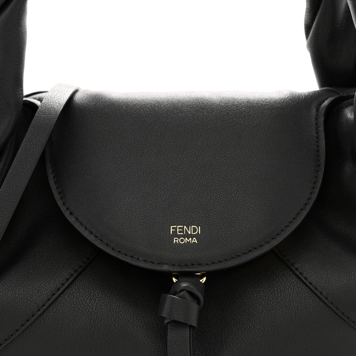 Small Calfskin Handbag - Black