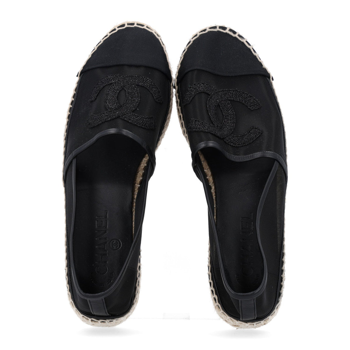 Chanel Mesh Grosgrain CC Women's Espadrilles