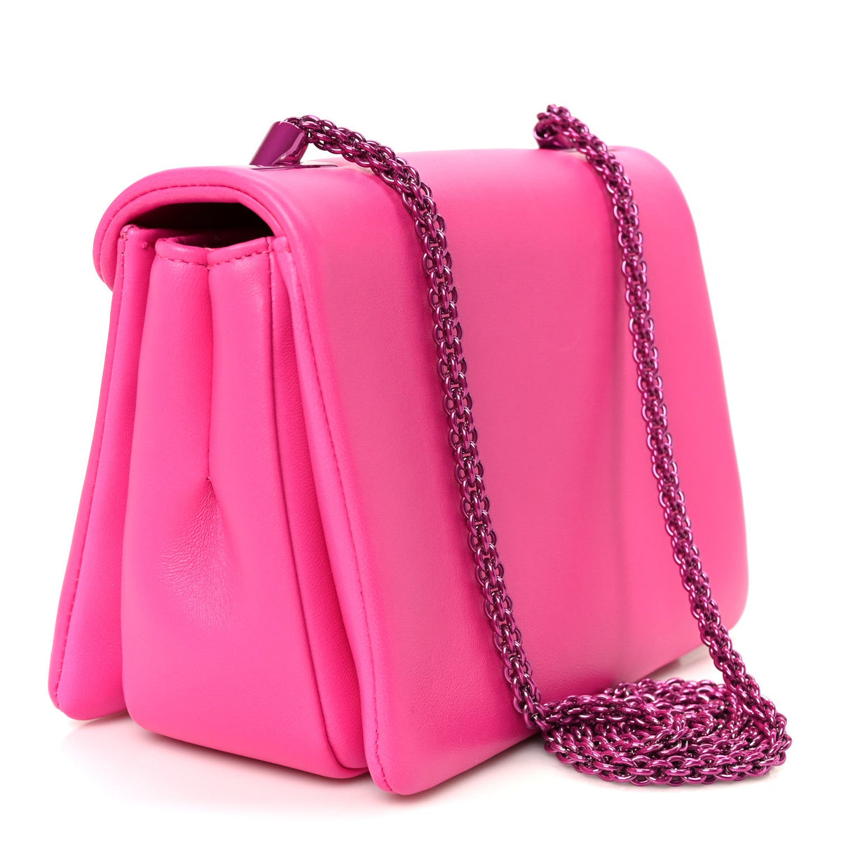 Nappa Clutch Bag - Pink