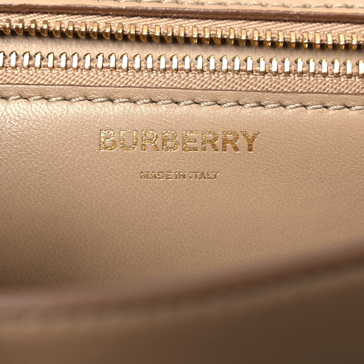 Small Calfskin Handbag - Beige