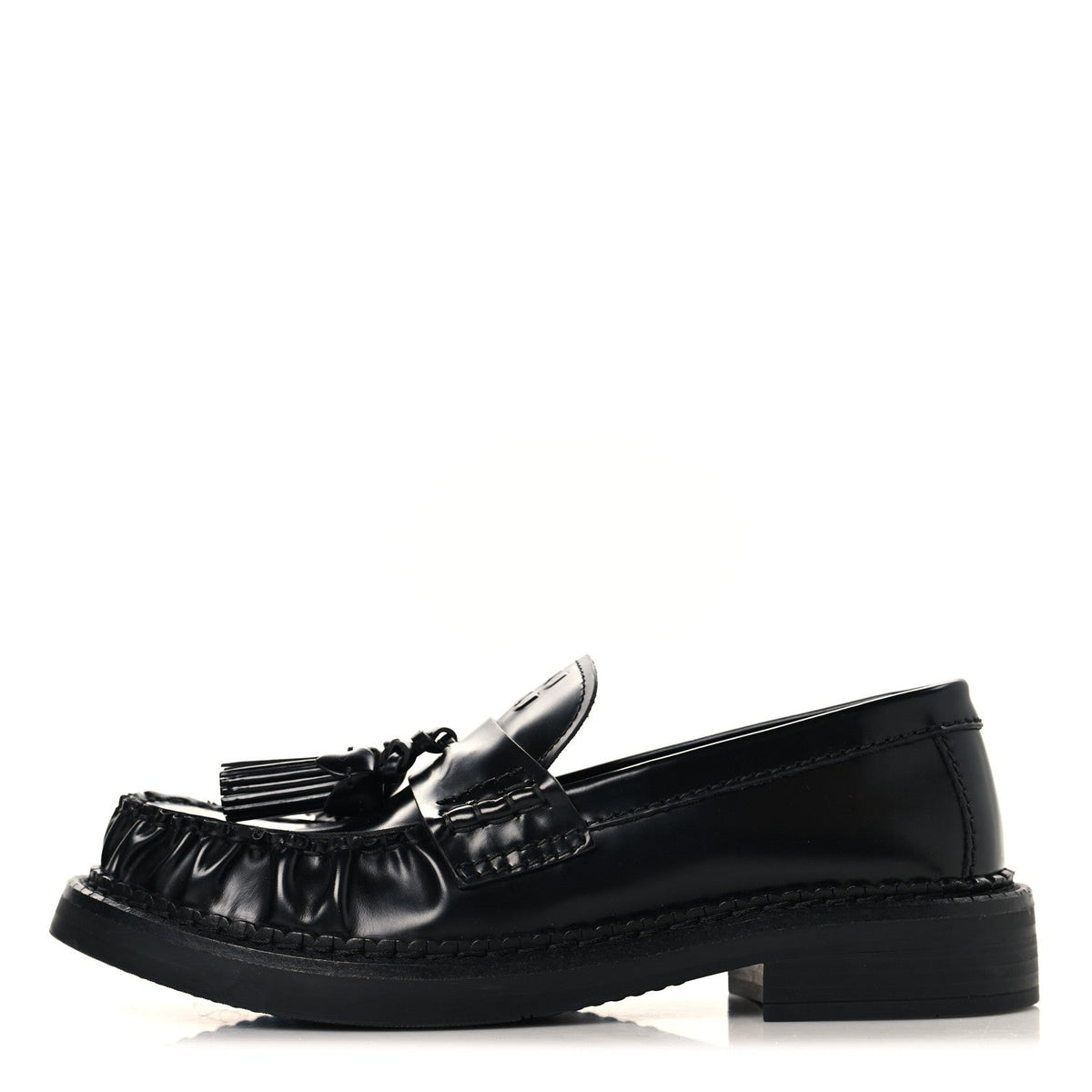 Miu Miuspazzolato Tassel Loafers Black