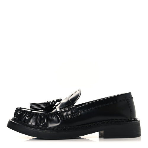 Miu Miuspazzolato Tassel Loafers Black