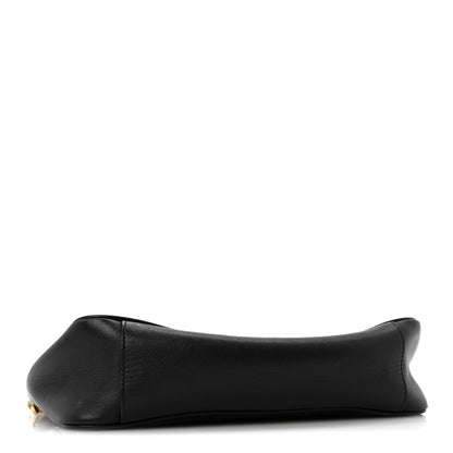 Small Calfskin Shoulder Bag - Black