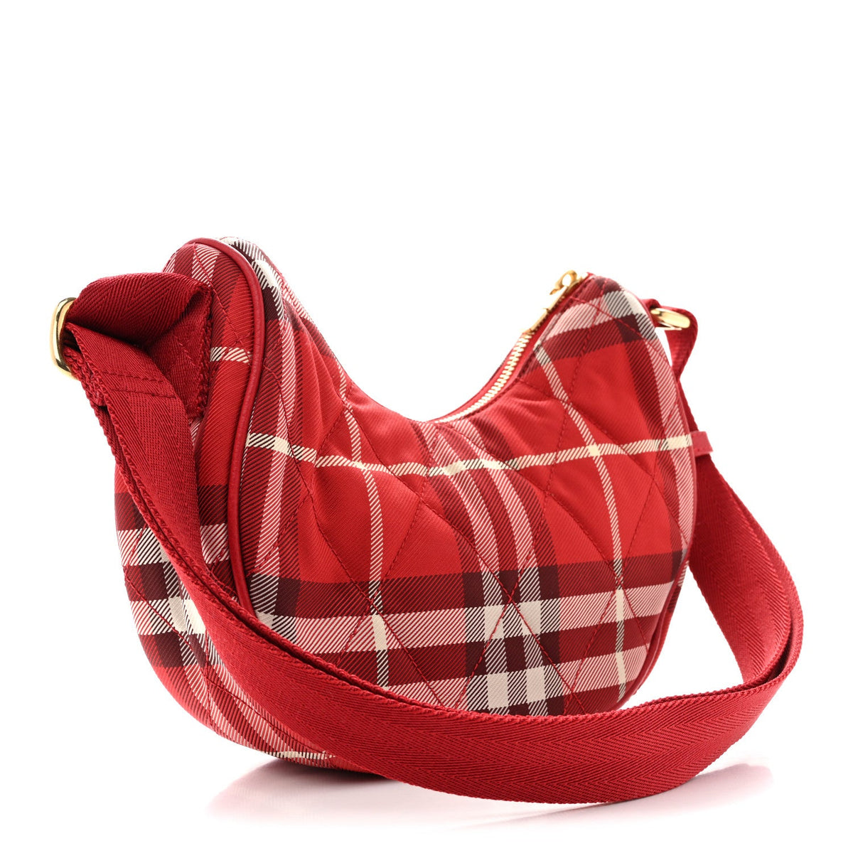 Nylon Crossbody Bag - Red