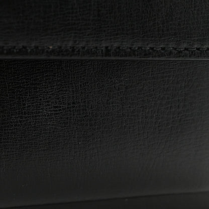 Medium Calfskin Satchel Bag - Black