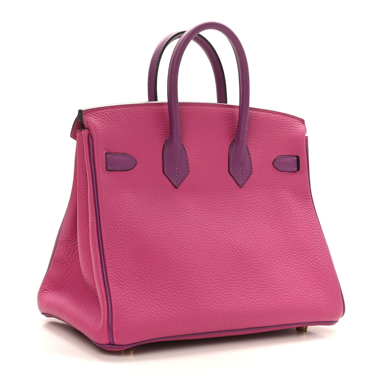 Togo Horseshoe Birkin 25 Rose Pourpre Ca Handbag