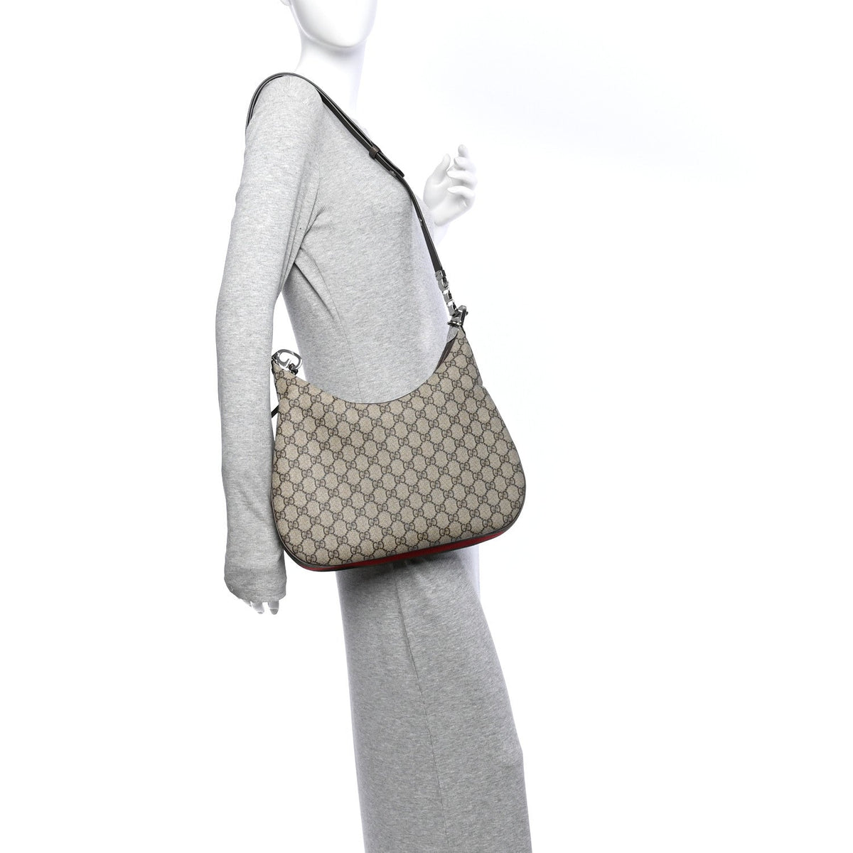 Large Calfskin Shoulder Bag - Red