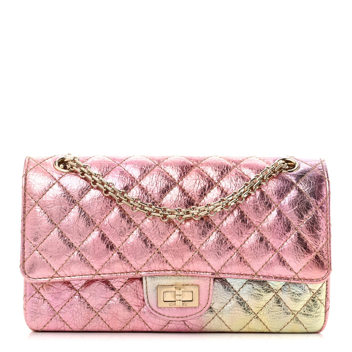 Quilted Goatskin Flap Shoulder Bag