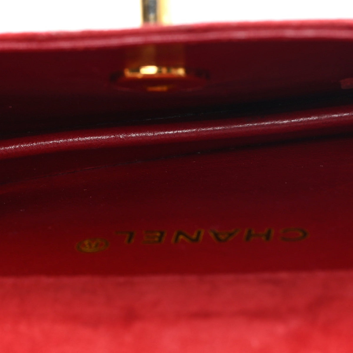 Mini Quilted Suede Flap Shoulder Bag - Red