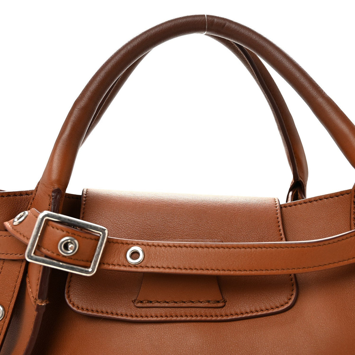 Small Calfskin Handbag - Tan
