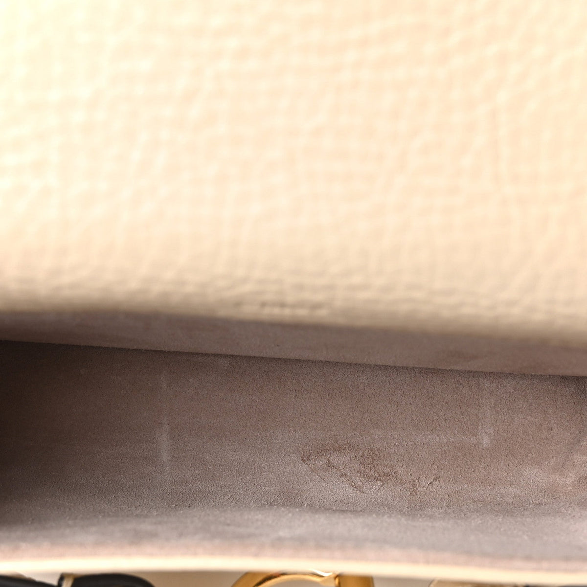 Mini Calfskin Crossbody Bag - Beige