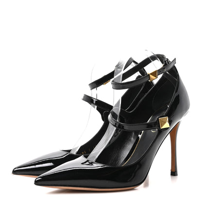 Valentino Garavani Patent Calfskin Tiptoe Women's Pumps Black