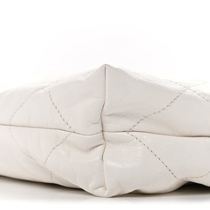 Small Quilted Calfskin Handbag - White